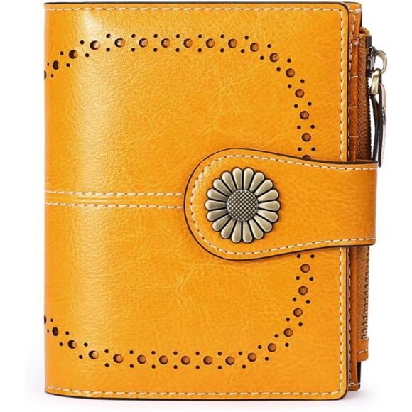 Handbags - Small Womens Wallet Leather Bifold Card Holder RFID Blocking